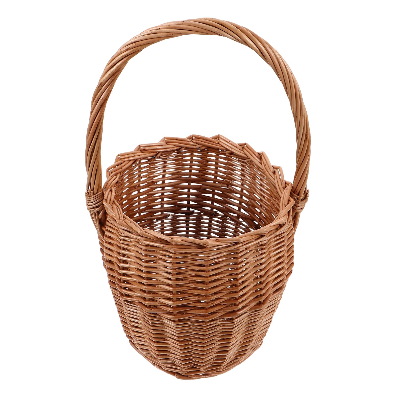 Panier à fleurs en osier tressé à la main pour décoration haut de gamme