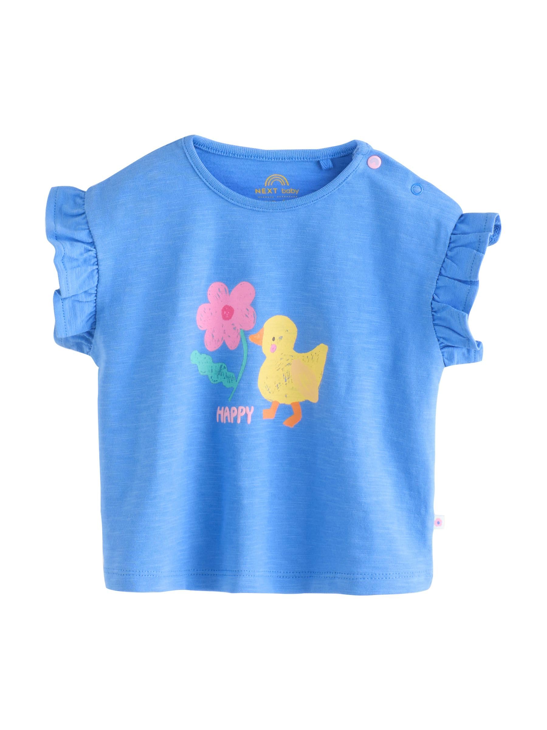 NEXT Baby Mädchen Baby Kurzarm-Oberteil und Shorts, 6-teiliges Set