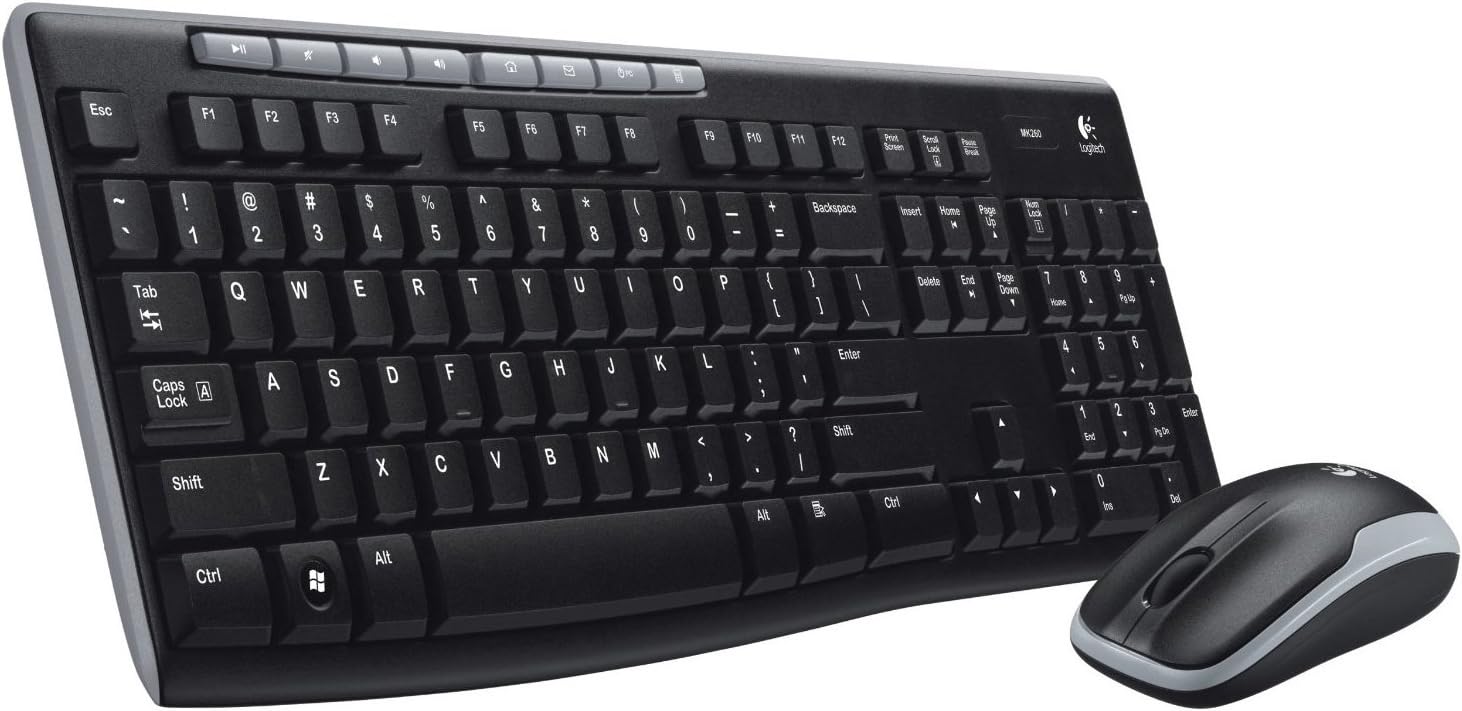 Logitech MK260 Wireless Desktop USB Keyboard Mouse Combo