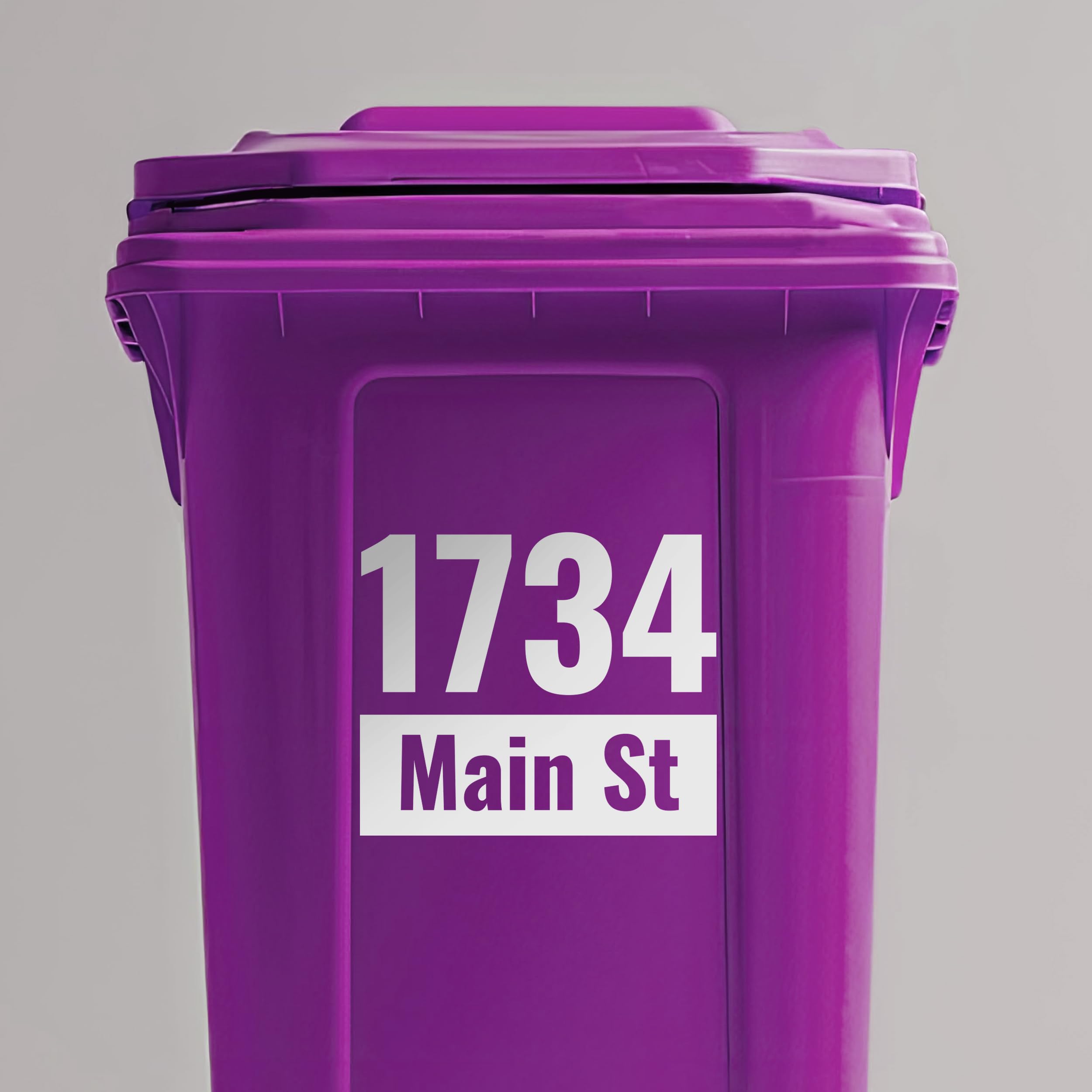 Amazon.com: Custom Trash Can Stickers for Address and House Number