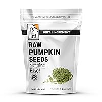 Vista 7 de It's Just! - Semillas de calabaza (pepitas), sin cáscara, aperitivo apto para dieta Keto, sin OMG, envasado en EE. UU.