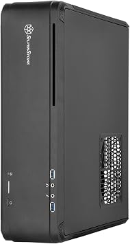 SilverStone Technology Fortress Z الألومنيوم Unibody Mini-ITX / DTX عامل الشكل الصغير SFX حالة الكمبيوتر مع PCI-E Riser والمراوح المخصصة منخفضة الملف الشخصي FTZ01B Black