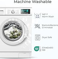 Vista 5 de Paquete de 2 Protectores de Colchón Impermeables Premium Tamaño Twin, Almohadilla de Colchón Suave y Transpirable, Cubierta de Cama Impermeable