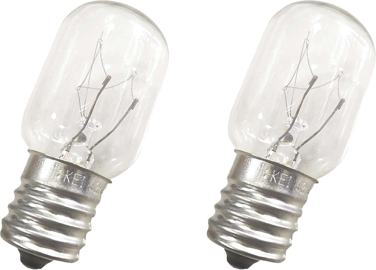 2 Packs Cool White 8206232A Bulb 40w 125v Microwave Oven Light -Under Hood Microwave Bulb- E17 Compatible with Whir-lpool May-tag 0053422 0053437