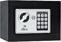 Cofre Digital Eletrônico, 23x17x17cm, Senha e 2 Chaves, Alira Home MR-BX-002