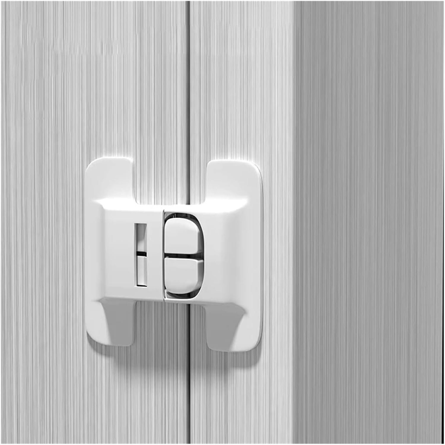 2pcs Kids Security Protection Refrigerator Lock Home Furniture Cabinet Door Safety Locks Anti-Open Water Dispenser Locker Buckle