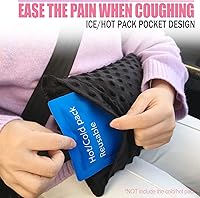 Vista 2 de Almohada de bolsillo para histerectomía, regalos de recuperación de histerectomía, paquete de hielo no incluido, pequeño cojín abdominal portátil