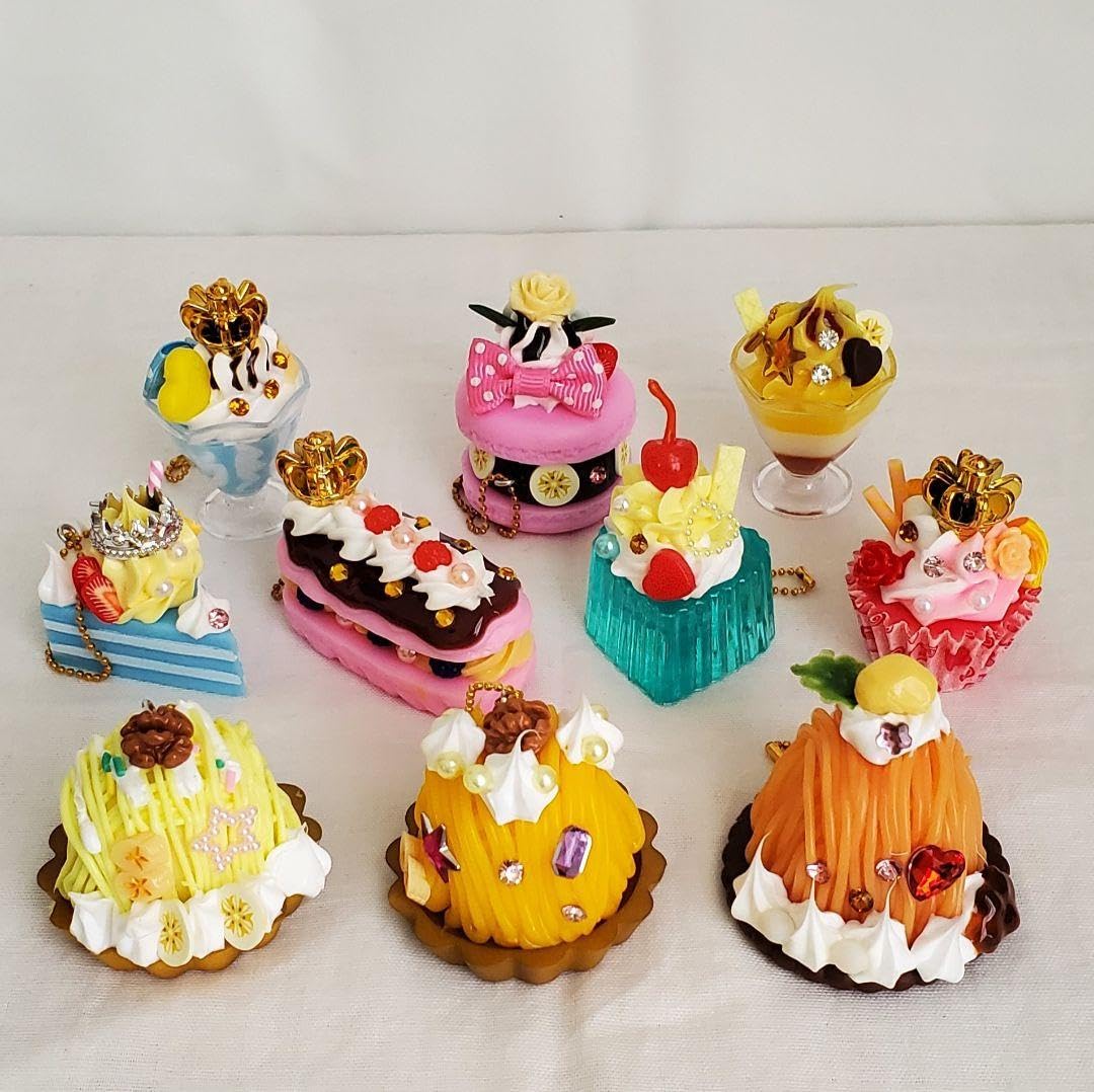 Amazon.co.jp: 10種類セット 贅沢スイーツ ケーキ チャーム