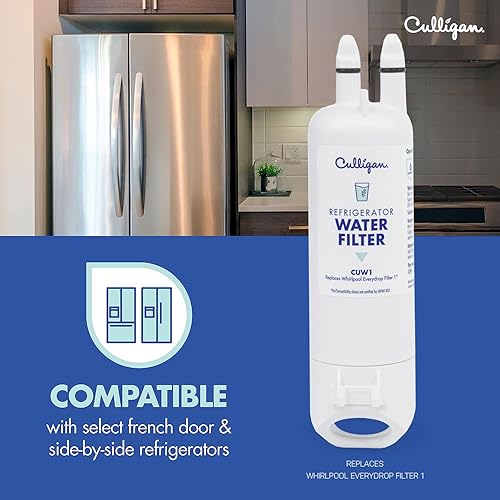 Vista 16 de Culligan Filtro de agua para refrigerador CUW5 Reemplazo para filtro de agua Whirlpool 5 (EDR5RXD1) Reemplazar cada 6 meses Paquete de 1