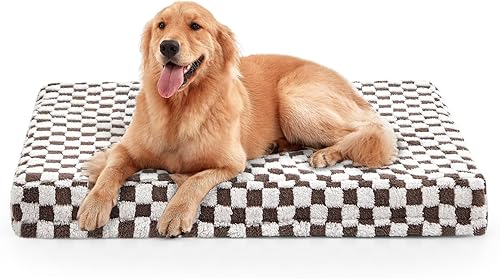 Miniatura 12 de JOEJOY Cama para perro para perros grandes, cama ortopédica extra grande para perros con funda extraíble y lavable, cama de espuma con forma de caja