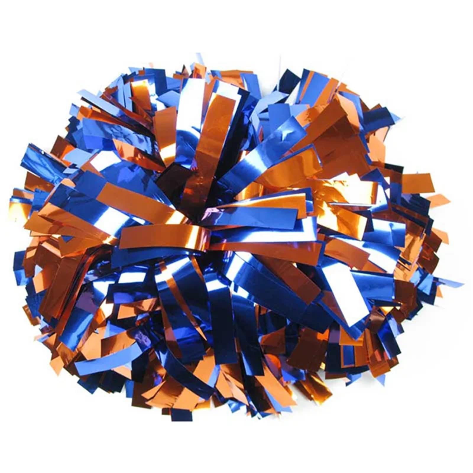 ZWCSHUU Cheerleader Pom Poms 6 Inch Shiny Color Cheer Pom Poms For Team Practice(Color2)