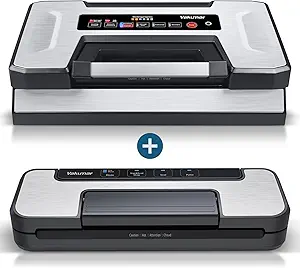 Vakumar Vacuum Sealer Machine 5186 90Kpa Food Vacuum Sealer Machine Preservation Dry/Moist/Liquid Modes & Vacuum Sealer Machine 1506, 80Kpa Food Vacuum Sealer Machine with Double Pump