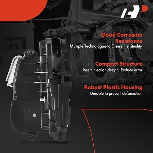 Miniatura 5 de A-Premium Actuador de bloqueo de puerta compatible con vehículos Ford y Lincoln, Fusion 2013-2019, MKZ 2015-2019, Edge 2015-2019, lado delantero