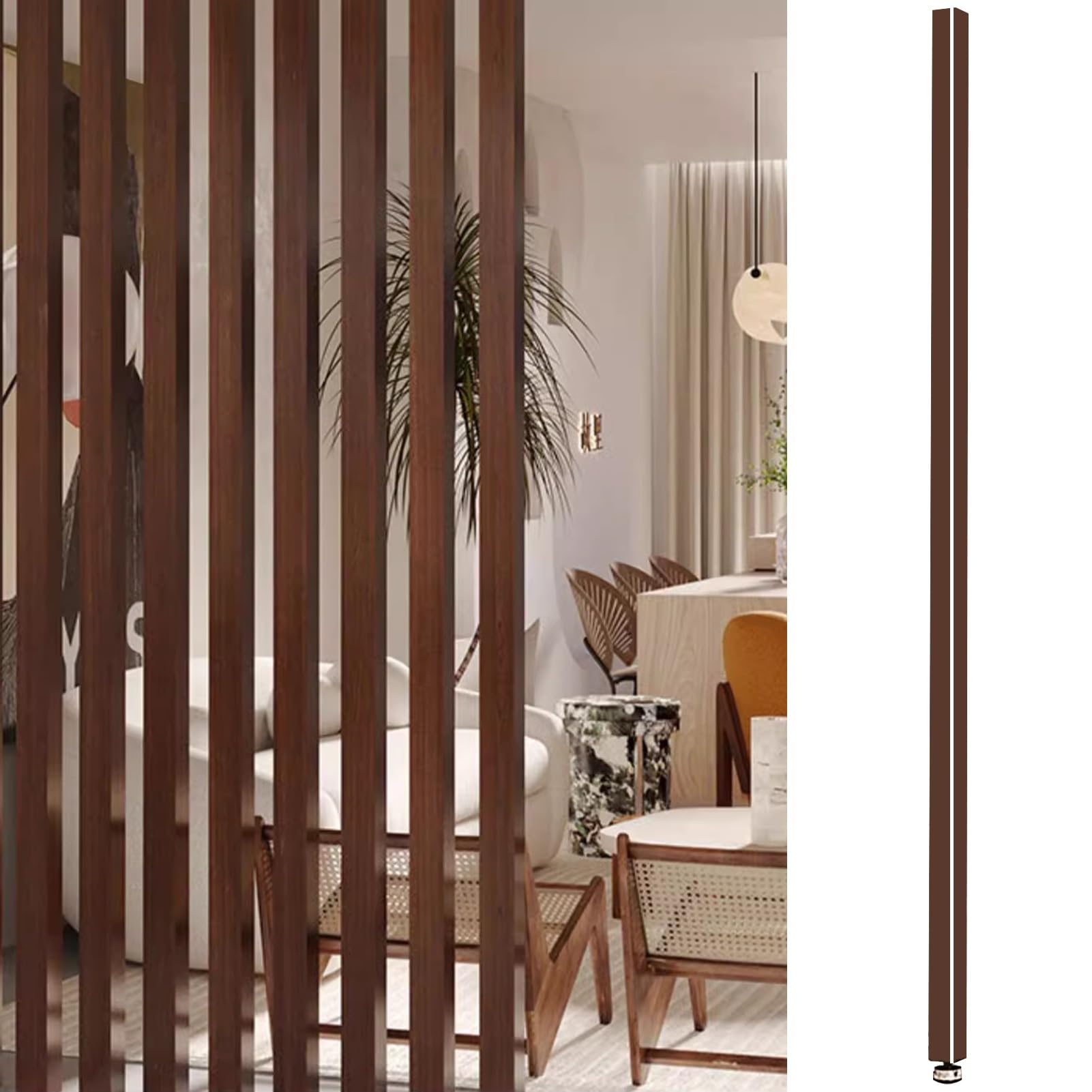 木製パーテーション・間仕切り 弘益 和風衝立 幅90cm 高さ101cm 桐製 天然木 （ 衝立