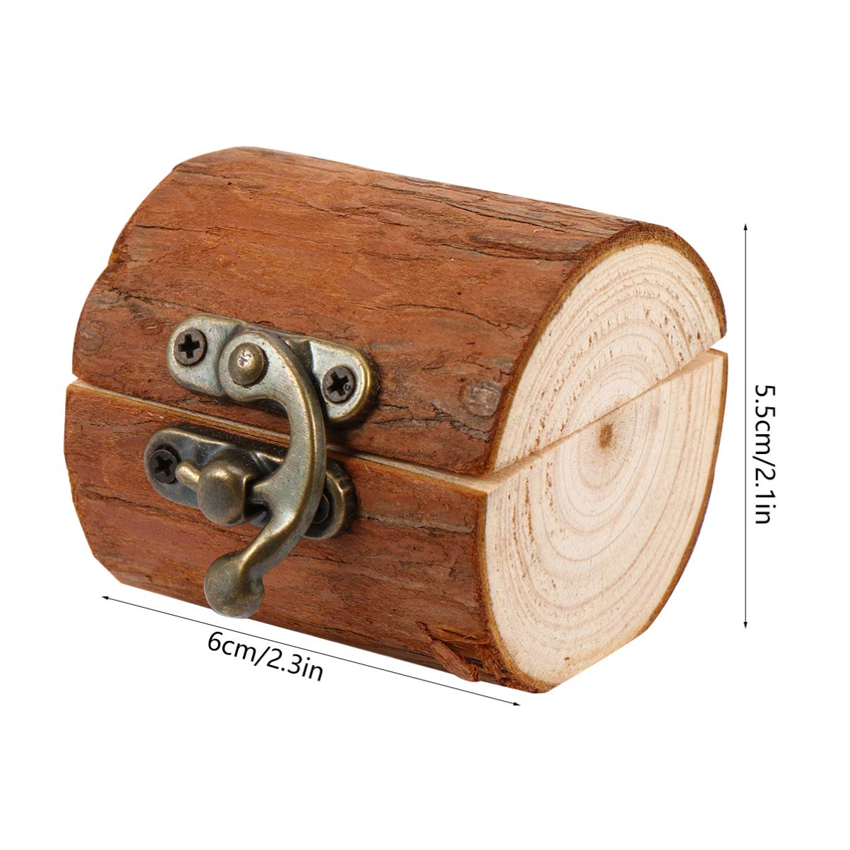 SHERCHPRY 3pezzi Scatola Portanuziali Legno Rustico Elegante e Leggera Perfetta Per Cerimonie Di Matrimonio e Fidanzamento Design Vintage Per Conservazione e Esposizione Anelli