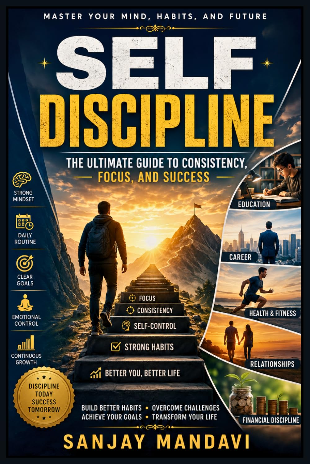 Self-Discipline: The Ultimate Guide to Consistency, Focus & Success (Self Help Books By Sanjay Mandavi)