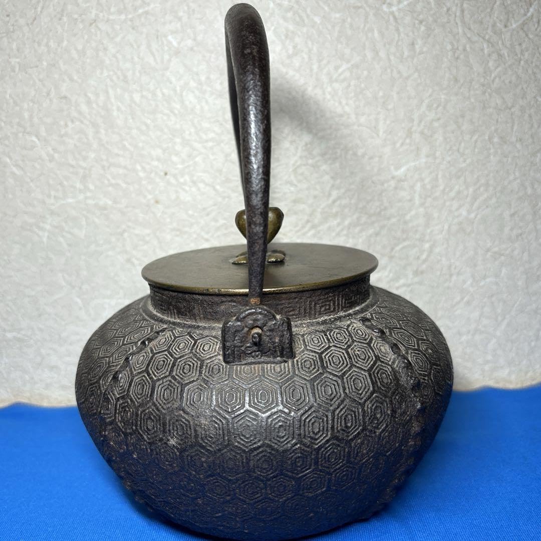 Amazon | 煎茶道具 鉄瓶 祥雲堂造 水漏れ無し 銅蓋 アンティーク骨董品 
