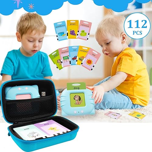 Miniatura 6 de Leayjeen Funda de tarjetas de palabras compatible con QuTZAullsatyLapareLapareKuoveiEdnzion para niños pequeños, tarjetas flash parlantes, juguetes