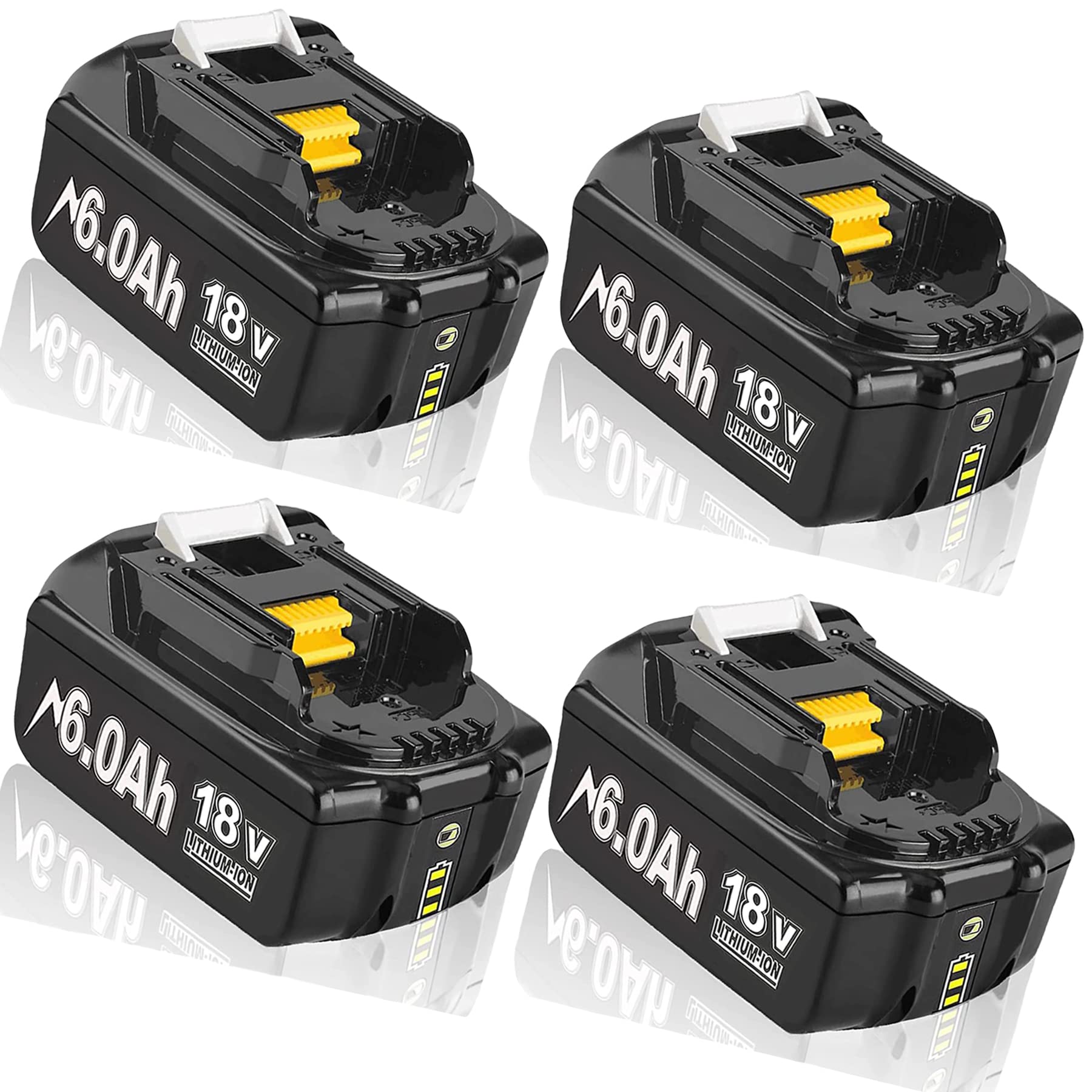 BOTKK 2 Stück 18V 5,0Ah Ersatzakku für Makita 18V Ersatz Akku für BL1860B BL1850 BL1860 BL1830B BOTKK 2 Stück 18V 5,0Ah Ersatzakku für Makita 18V Ersatz Akku für BL1860B BL1850 BL1860 BL1830B
