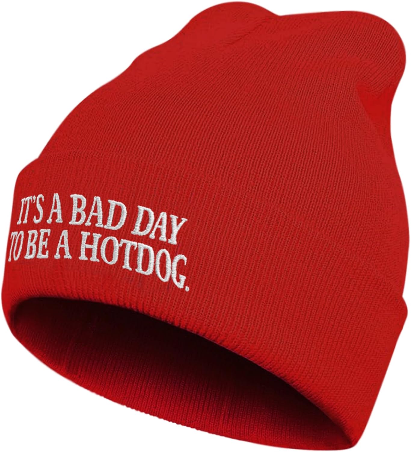 Funny Beanie for Men and Women,Cool Embroidered Knit Hat Warm Winter Funny Hat