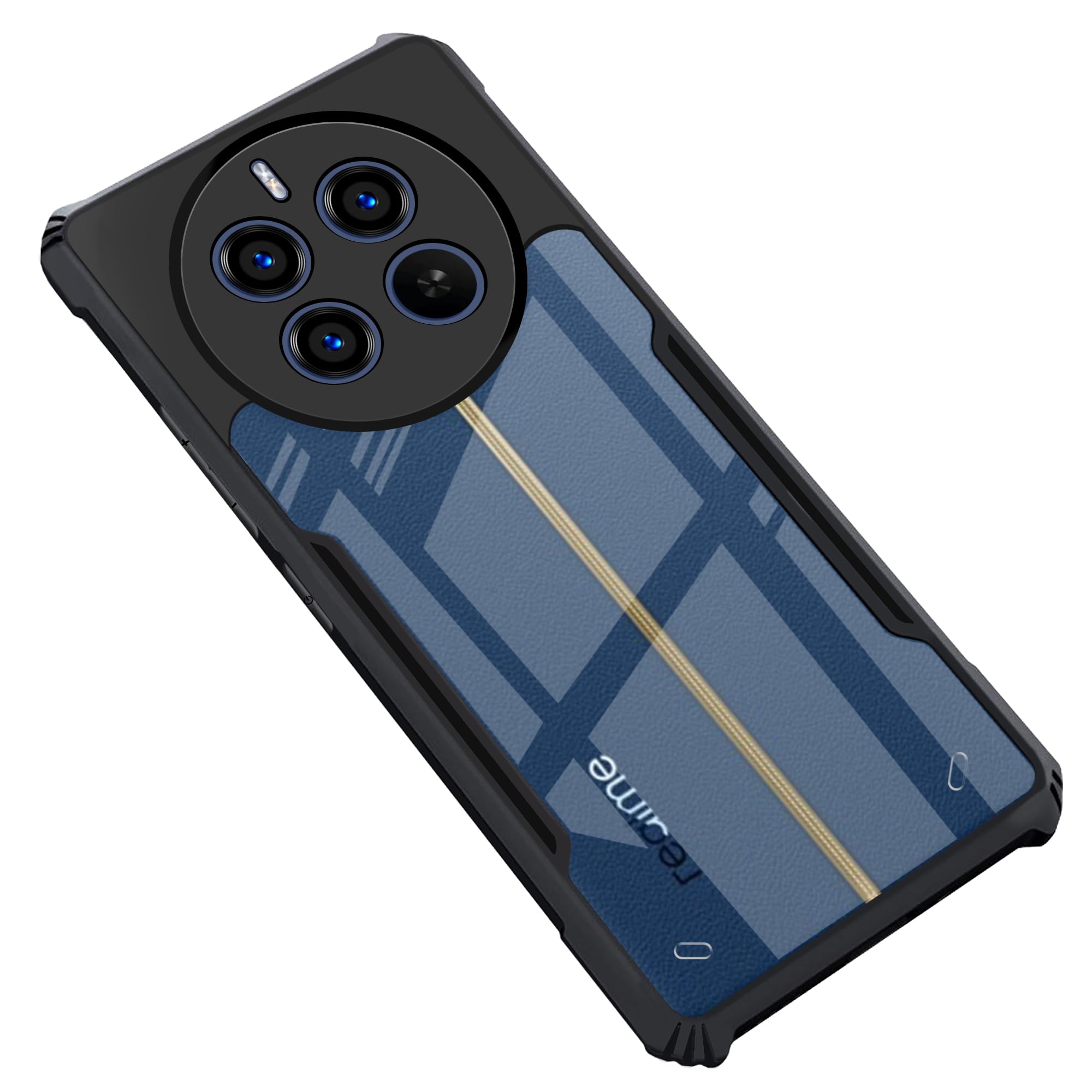 CEDO Realme 12 Pro/Realme 12 Pro+ Plus/Realme P1 Pro (5G) Back Case Cover | Camera Protection Shockproof | Acrylic Crystal Clear 360 Degree Protection | Transparent Eagle Back Case Cover (Black) (B0CV3VN5JX) Amazon Price History, Amazon Price Tracker