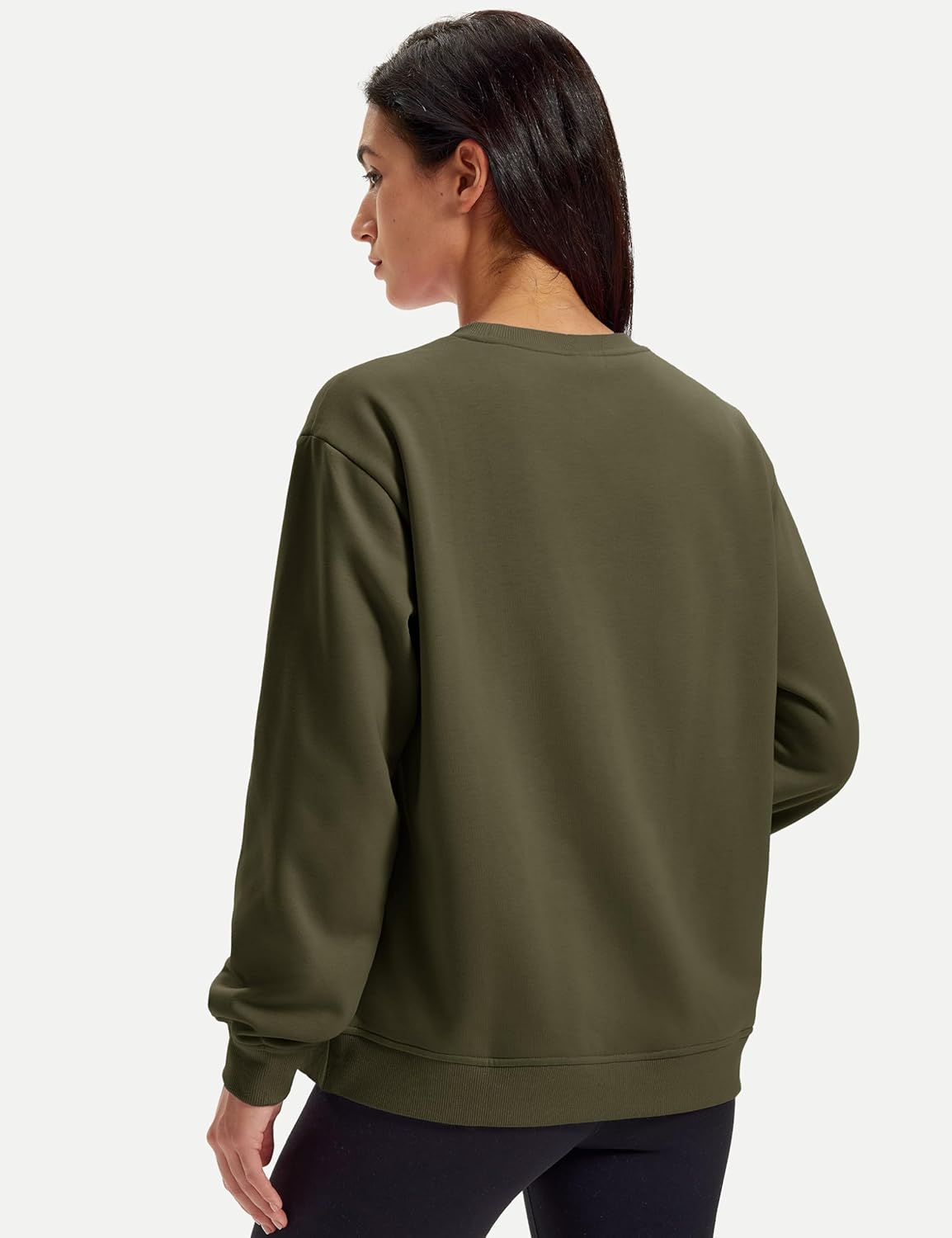 MAGCOMSEN Women's Sweatshirts Fleece Lined Pullover Crewneck Cotton Casual Winter Warm Tops with Zip Pockets - Image 5