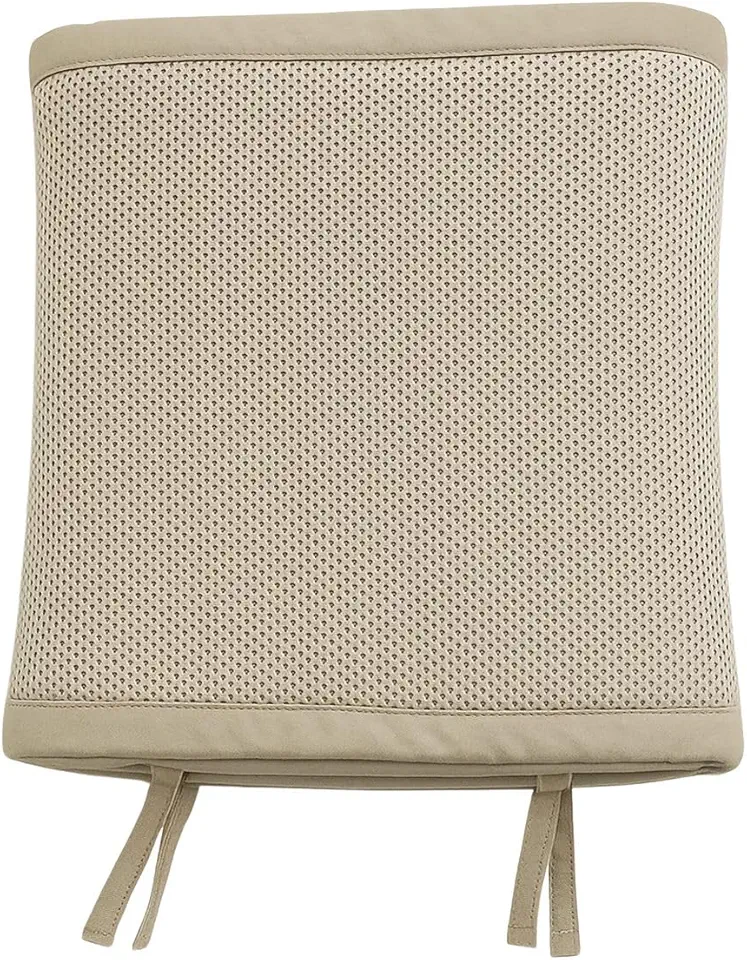 Baby Deluxe Tela Respiravel Rede De Proteção Berço Luxo Bege