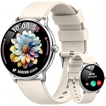 Smart Watch for Women, 1.32 AMOLED Clear Screen, 2026 New Lightweight Women Smart Watch, Answer/Make Calls, Fitness Tracker with Heart Rate/Sleep/Step Counter, IP68 Waterproof, Gift for her, White