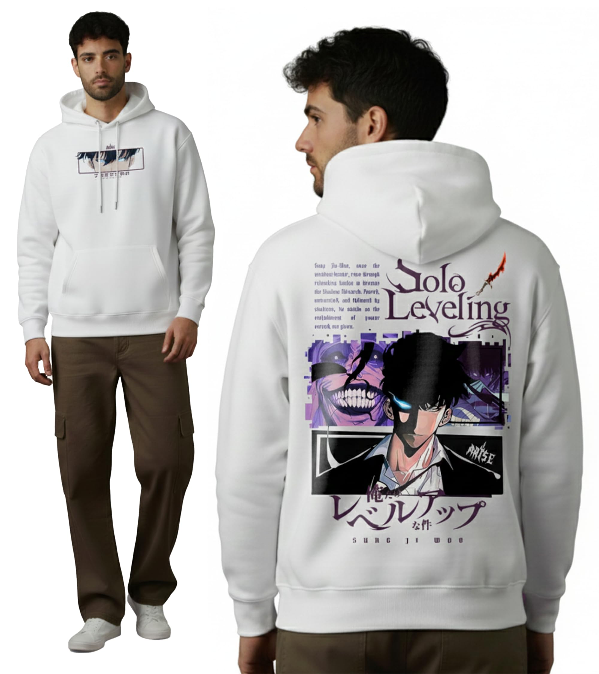 Black Jackal | Premium Unisex Hoodie Solo Leveling Graphic Tee Anime Graphic Tee Signature 100% Bio-Washed Cotton Hoodie Built with Rich 360 GSM Fabric-picture-28