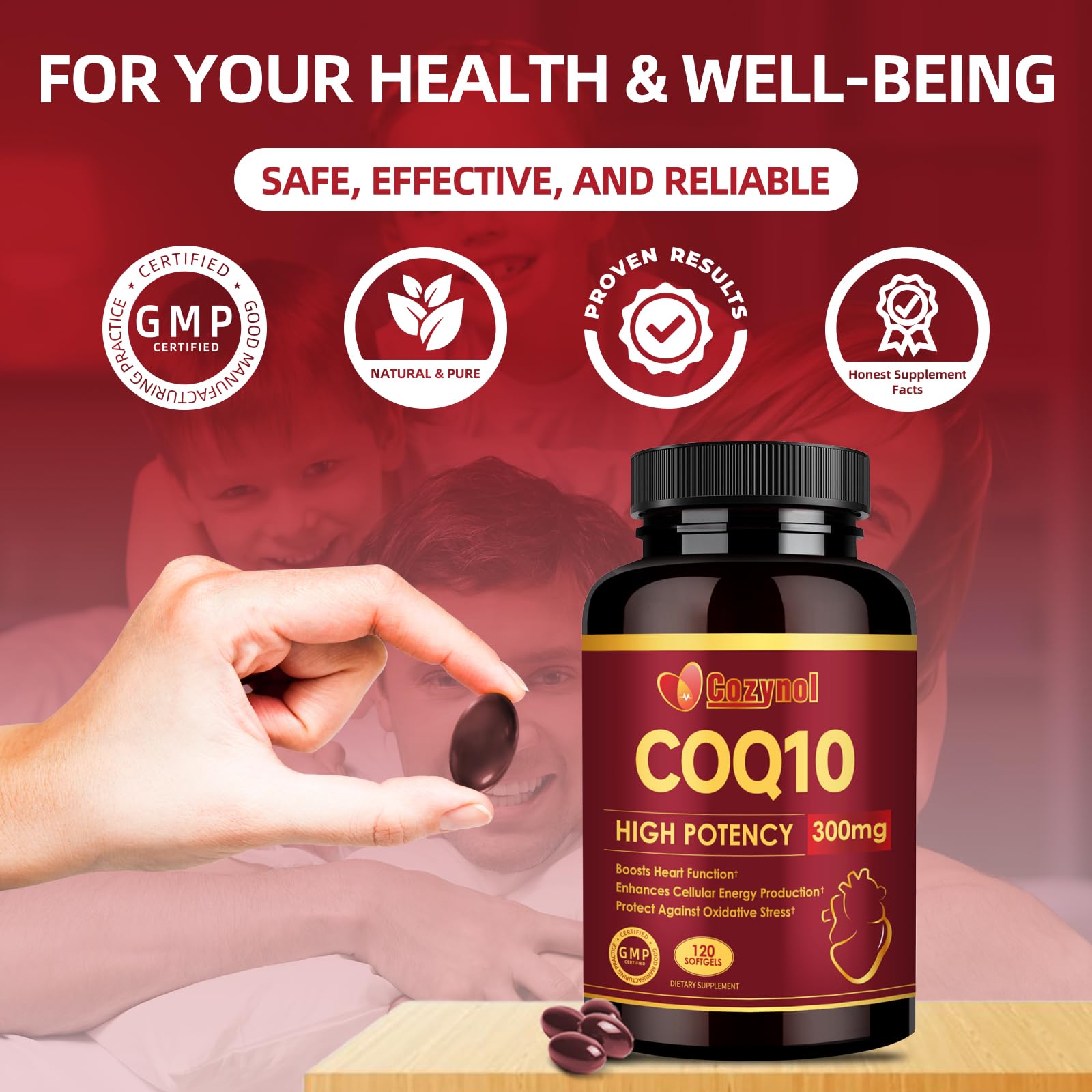 CoQ10 300mg Softgels with PQQ & Omega 3, 120 Count — Amazon image 7