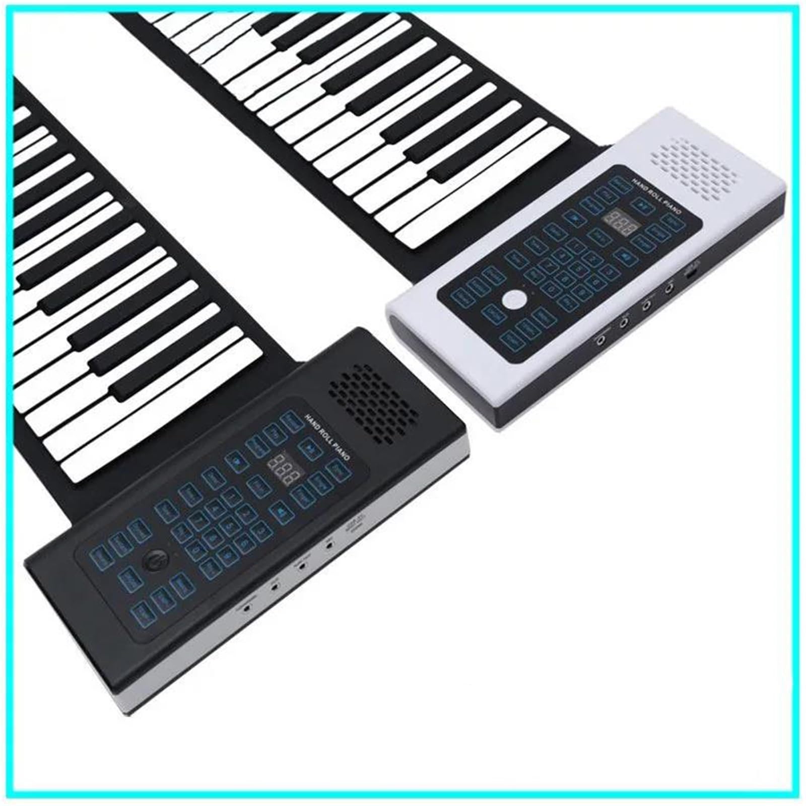 Pianino Elektroniczne Pianino Elektroniczne Przenośne Składane 88 Klawiszowe Pełnoważone Dla Dorosłych I Profesjonalistów(European White)