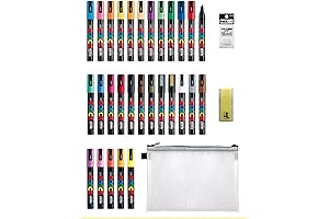 Posca Paint Marker Pen Set: 29 Vibrant Colors for Artistic Expression