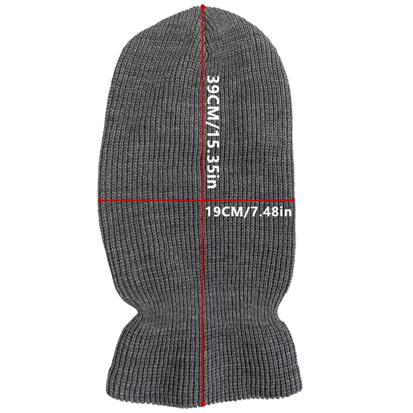 2Pcs Full Face Cover Ski Mask Hat Knitted Hats Outdoor Cycling Ear Protection Beanies Men Per Ciclismo Sci