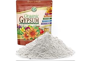 Organic Gypsum Powder 5LB - Calcium Sulfate Dihydrate - Garden Soil Conditioner