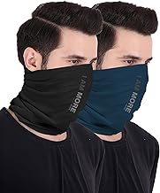 Freecultr Unisex Bamboo Bandana, Anti Microbial Super Soft & Comfort Fit, Breathable Multipurpose Headband, Face Mask for Dust Protection D2 Printed-100% Try On Guarantee - Made in India