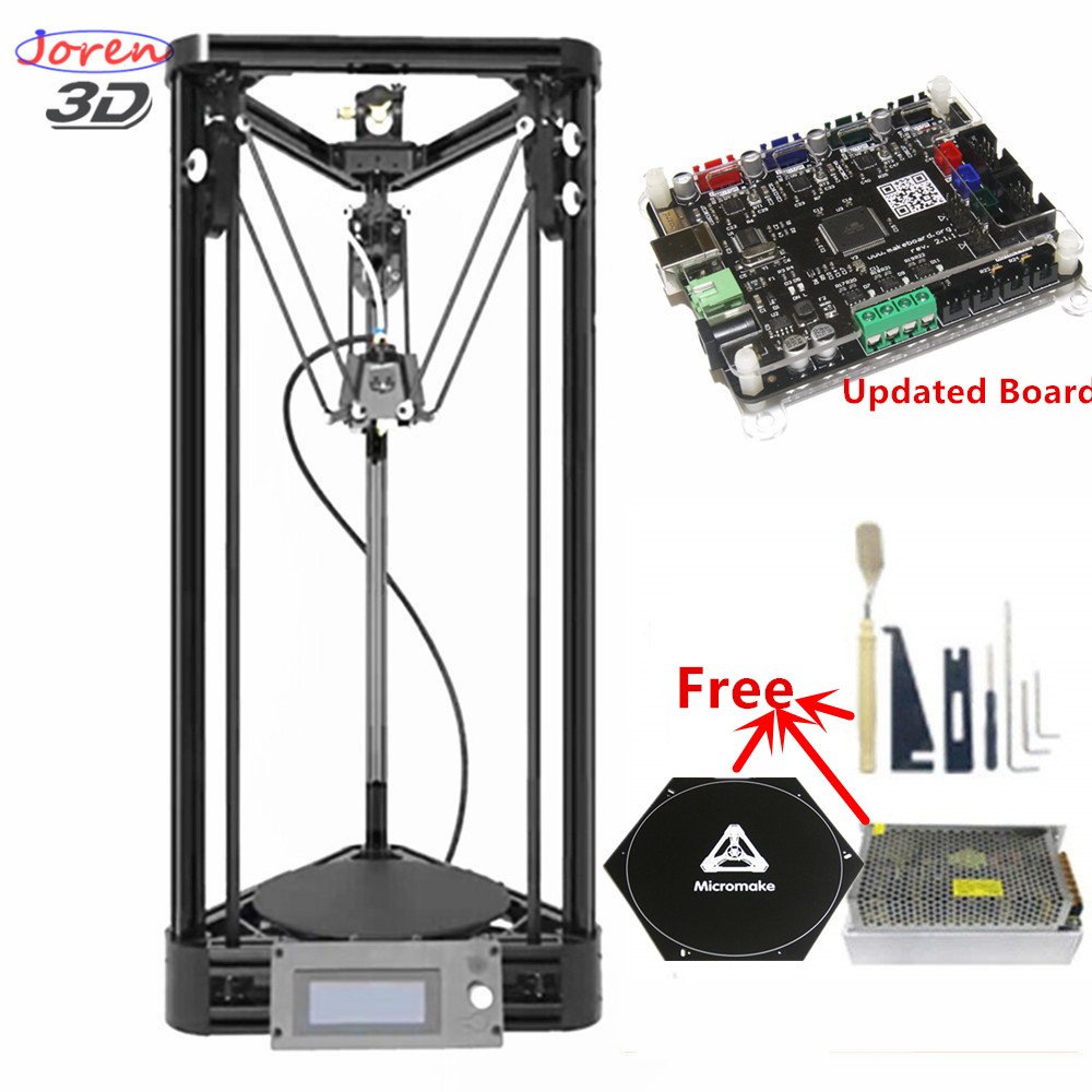 Amazon Com Unassembled Delta Rostock Reprap 3d Printer Kossel Mini 3d Rostock Printer Rostock Mini Delta Reprap Support Auto Leveling Electronics