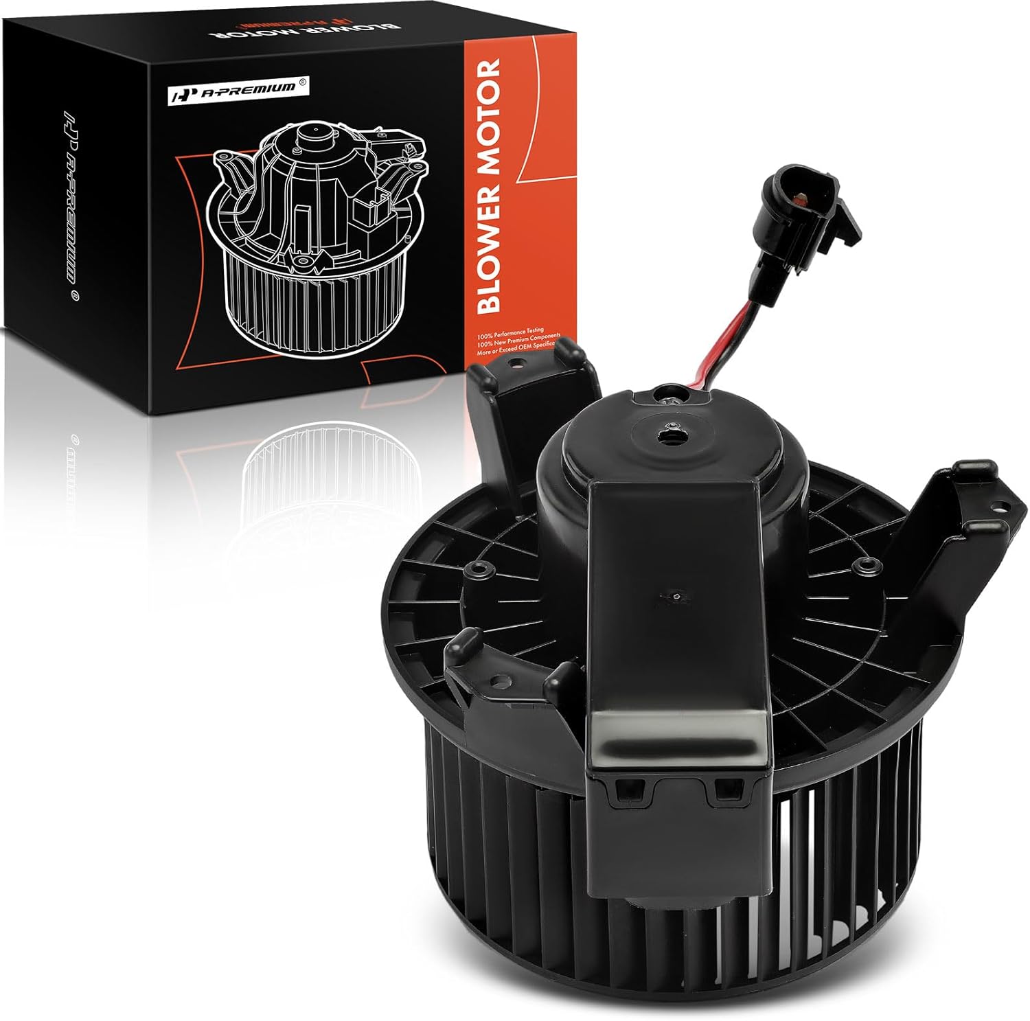 A-Premium Front HVAC Heater Blower Motor Compatible with Ford Mustang 2005-2009, Convertible/Coupe - Replace# 4R3Z19805AA, 4R3Z19834BA