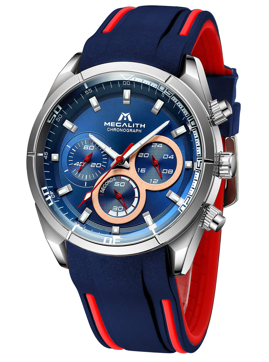 Megalith Mens Watches Men Military Sport Waterproof Large Face