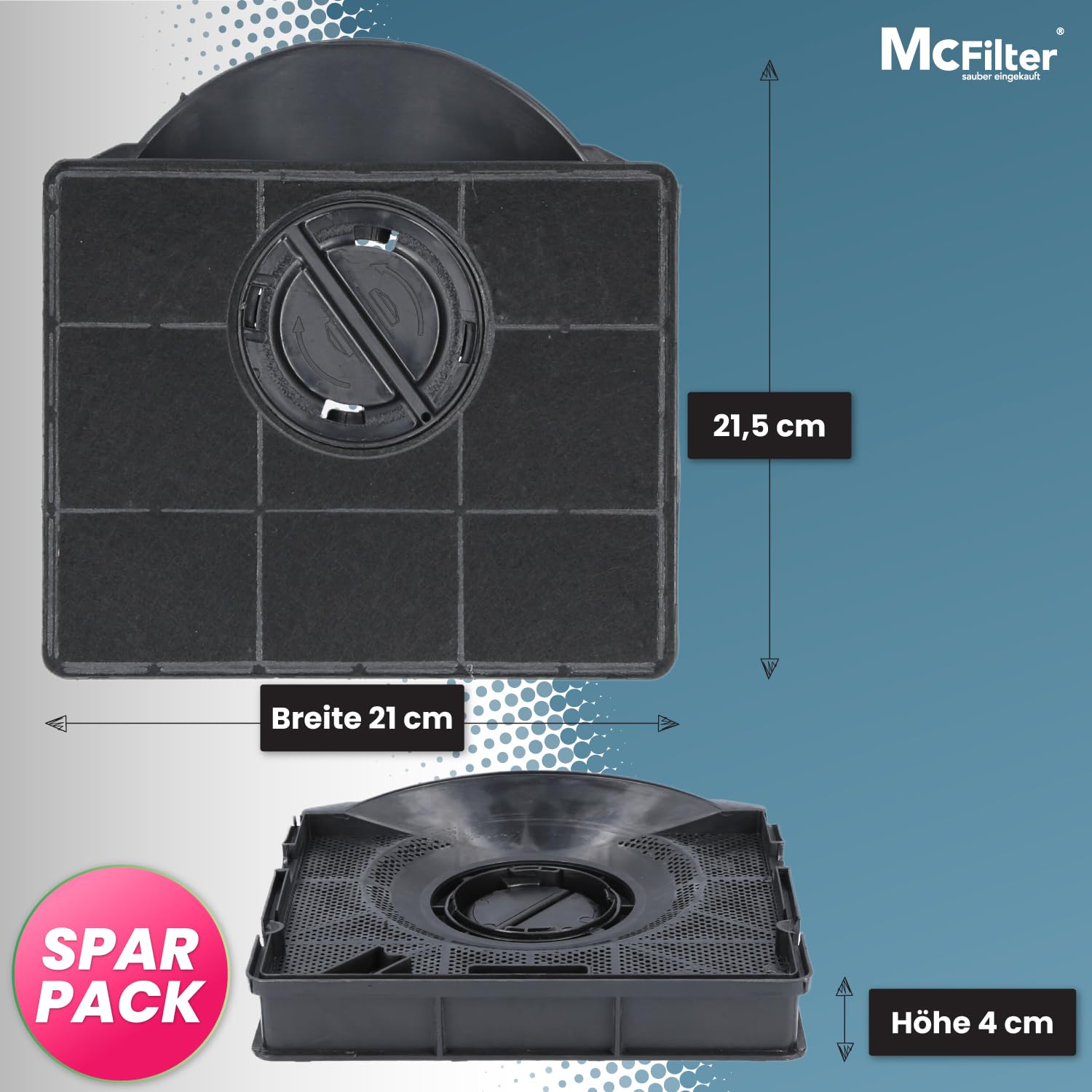 Vhbw 2x Filtres à Charbon Actif Remplacement Pour Electrolux 33005513 902979880 Ecfb03 Pour Hotte Aspirante 124 Cm 85308321 - Foto 5