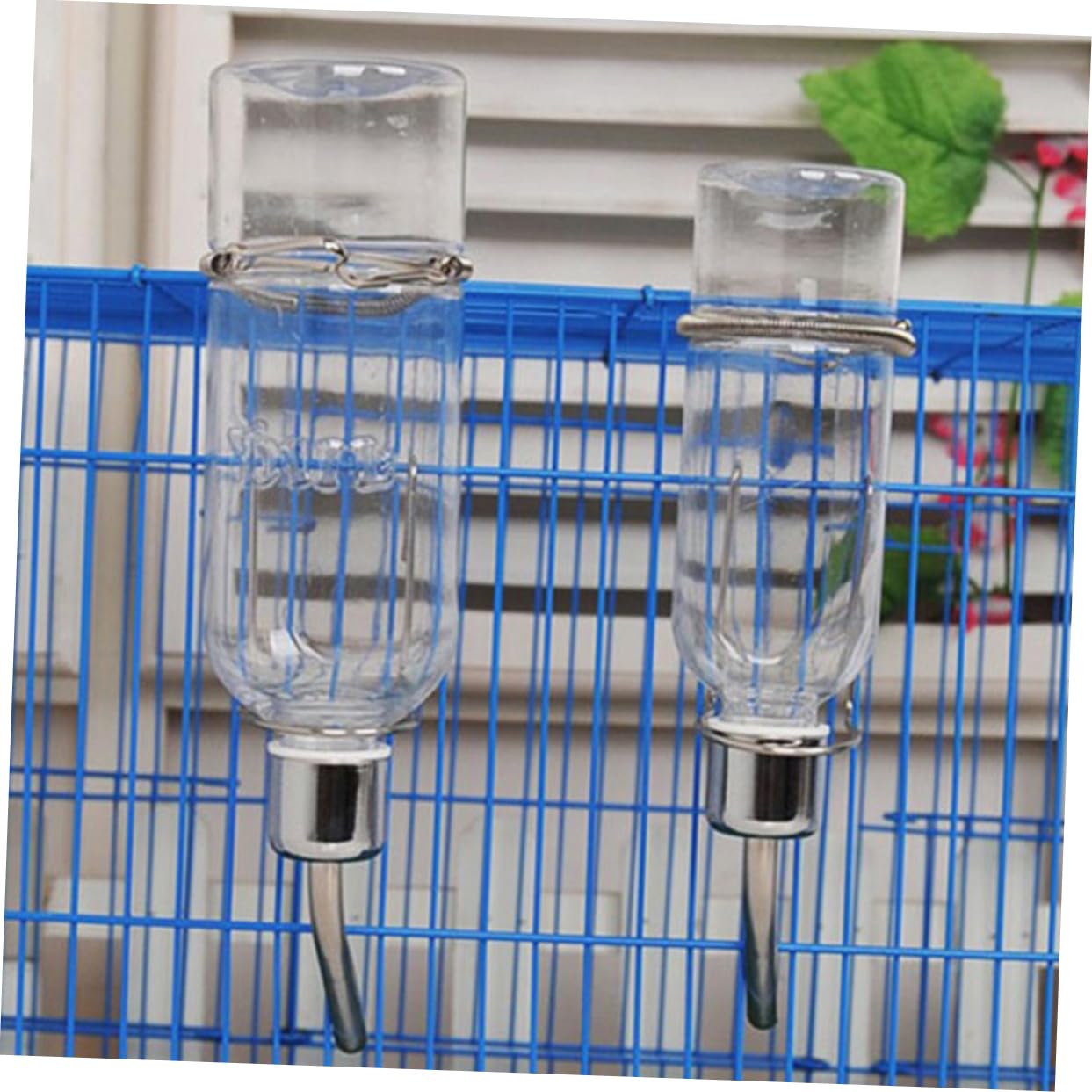 BESPORTBLE Pet Water Bowl Stainless Rabbit Waterer 180ml Pet Water Dispenser for Cat Dog Rabbit Guinea Pig Bird