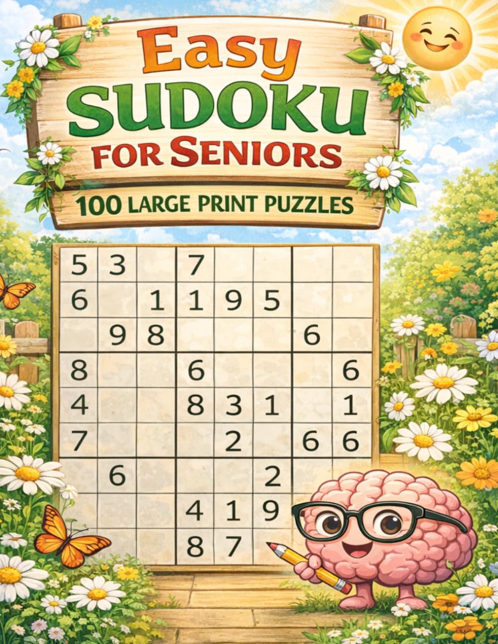 Easy Sudoku for Seniors: 100 Large Print Puzzles