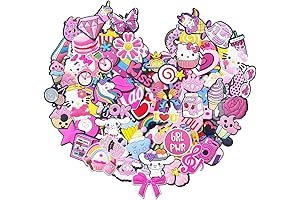 35, 50, 100 Pink Shoe Charms