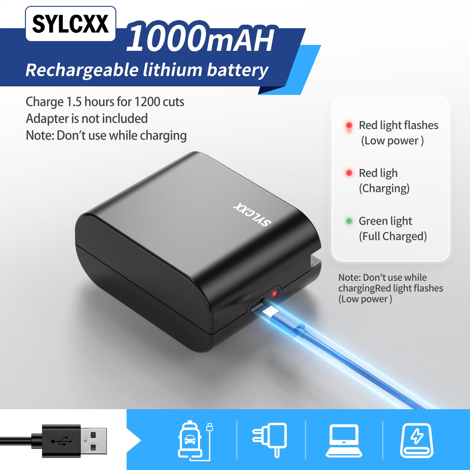 Abrecartas eléctrico recargable, abrecartas cortadora de sobres, abridor de sobres eléctrico, abridor de correo, herramienta universal eficiente para abrecartas para oficina, hogar (negro)