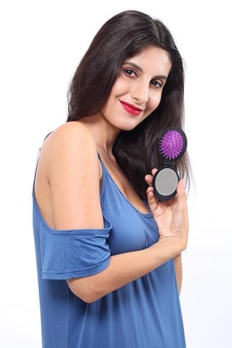 Miniatura 5 de LOUISE MAELYS 1 mini peine plegable de bolsillo para el pelo con espejo de viaje, idea de regalo