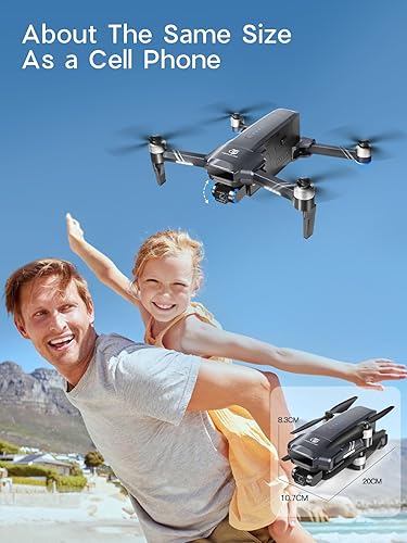 Miniatura 9 de TF35 PRO - Dron cardán de 2 ejes con cámara para adultos 4k, 2 baterías de 80 minutos de tiempo de vuelo, transmisión de rango de 11500 pies, cámara