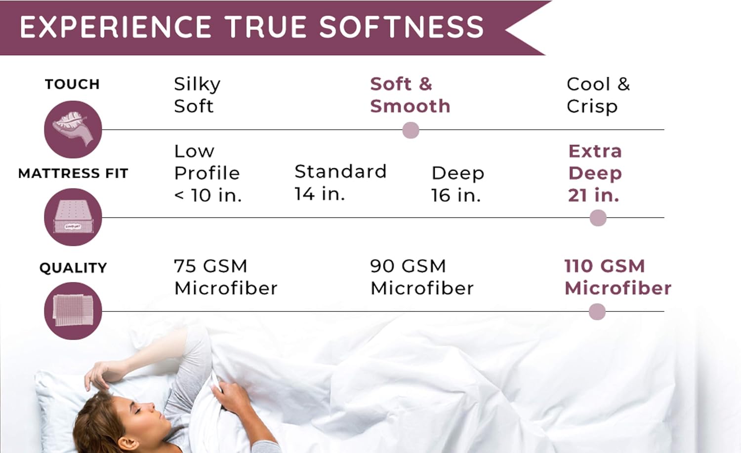 Vilano Springs, 6-Piece, 21-Inch Extra Deep Pocket Sheet Set, Premium Quality, Easy Care, Shrinkage Free Sheet Set with 1 Flat Sheet, 1 Fitted Sheet, 4 Pillowcases, Steel Grey, King : Home & Kitchen