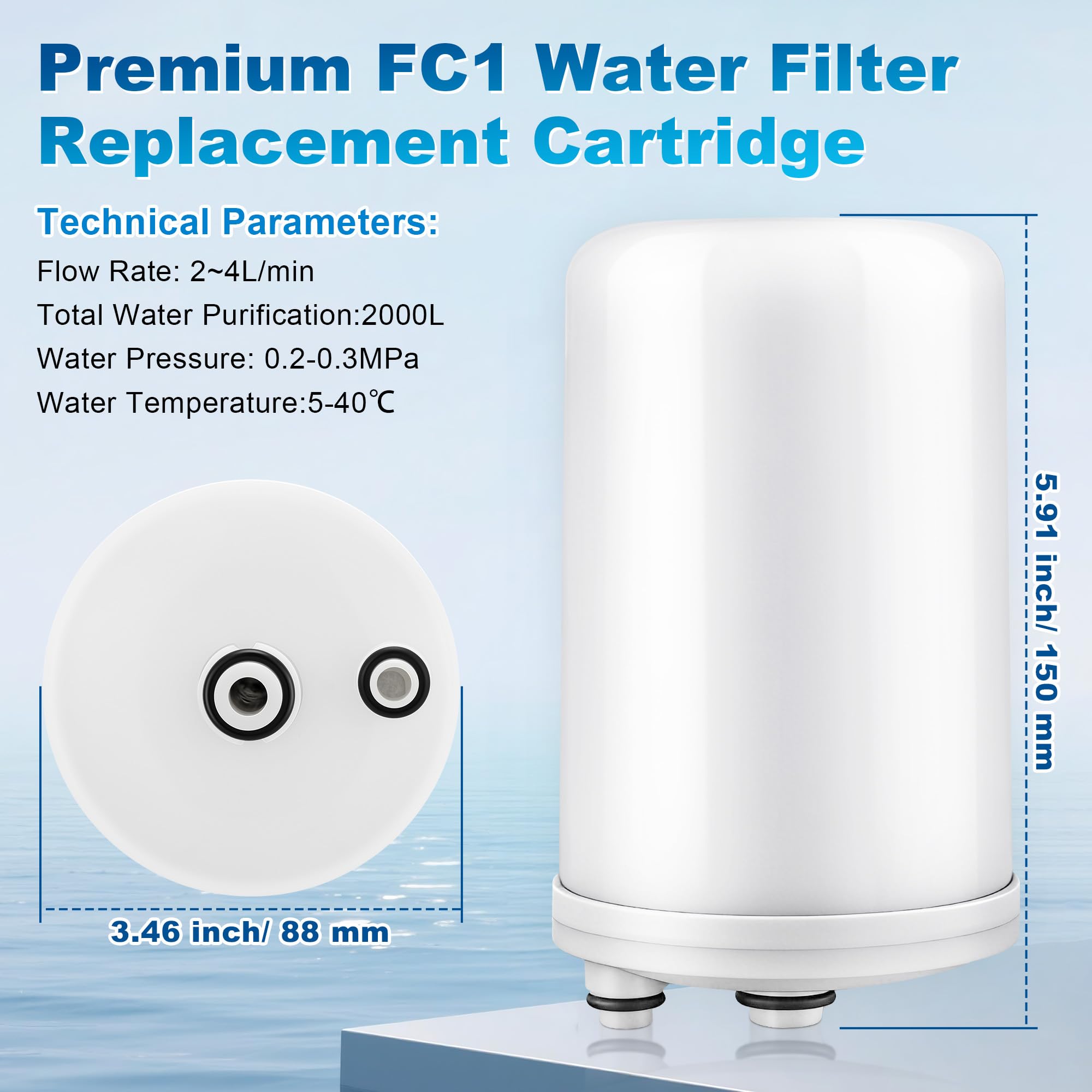 Amazon.co.jp: Meonum Premium FC1 ウォーターフィルター交換用