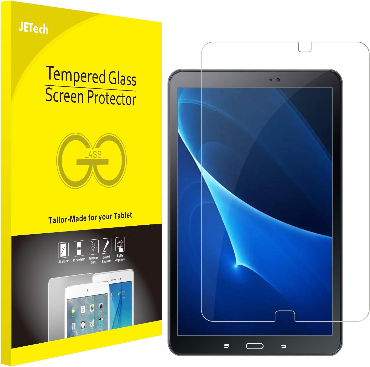 Amazon.com: JETech Screen Protector for Samsung Galaxy Tab A 10.1 2019 ...