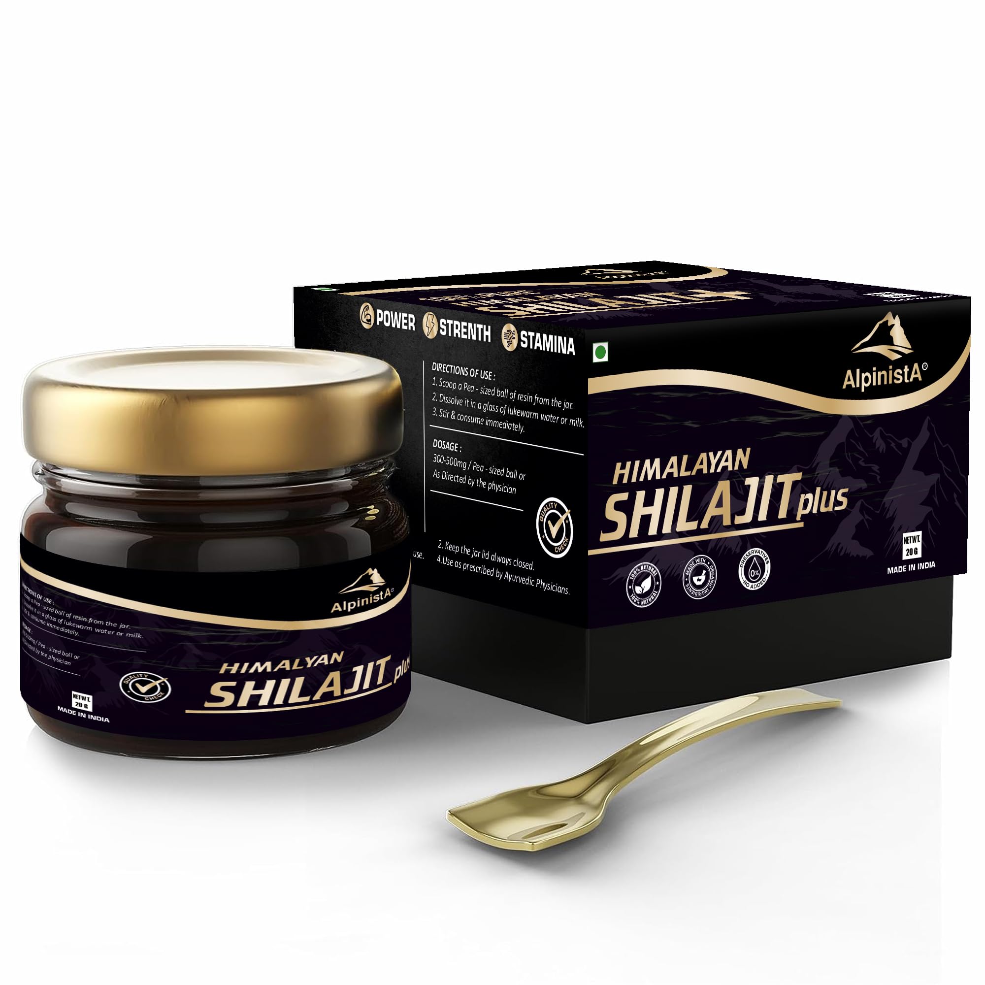 Alpinista Shilajit Resin original Gold Grade for Men & Women| Pure Himalayan Shilajeet Resin Liquid with Fulvic Acid & 85+ Trace Minerals for Energy & Immune Support 20 Grams (Pack of 1) (B0CHPS5XNR) Amazon Price History, Amazon Price Tracker
