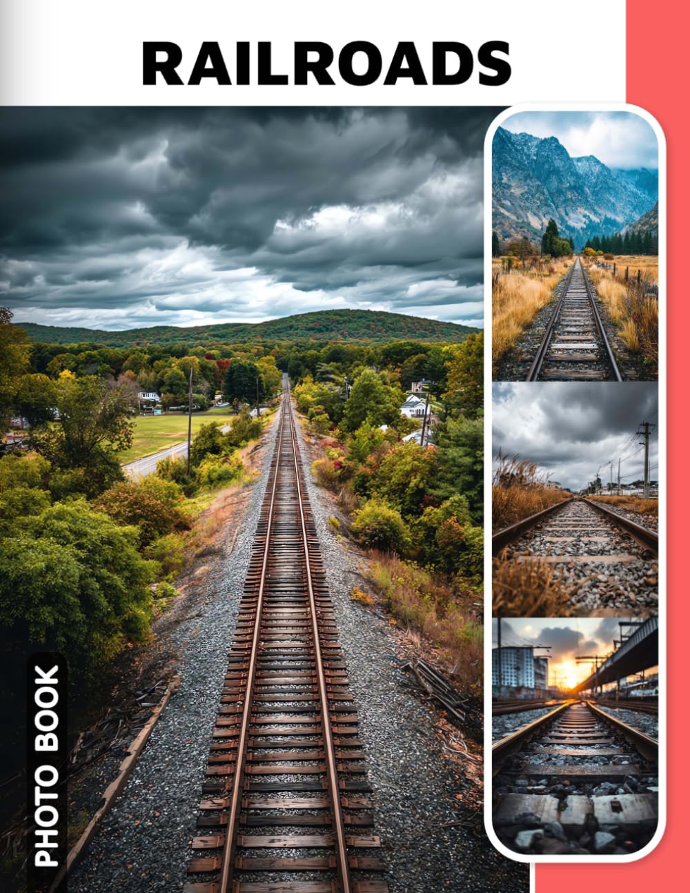 Railroads Photo Book: Historic Railway Images Collection Showcasing Vintage Trains And Steam Locomotives In Captivating Photography Journey Through Time